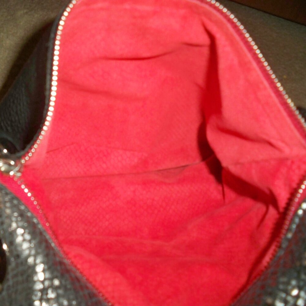 HAMMITT Montana Reversible Silver and Black Large Leather Crossbody , EUC $695!! - Picture 7 of 7